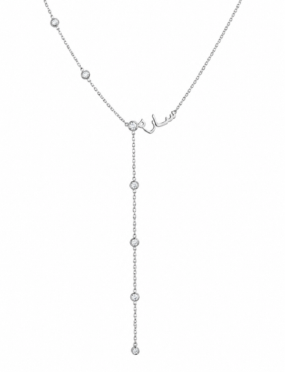 Drop dot necklace
