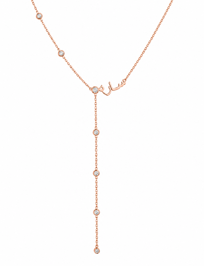 Drop dot necklace