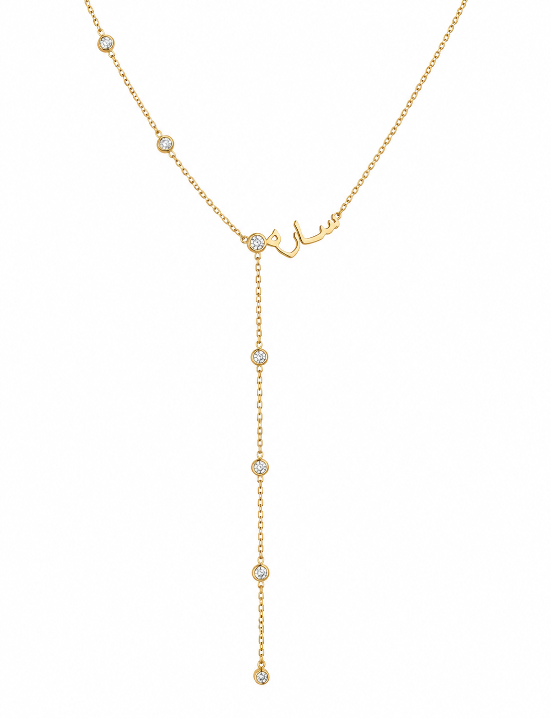 Drop dot necklace