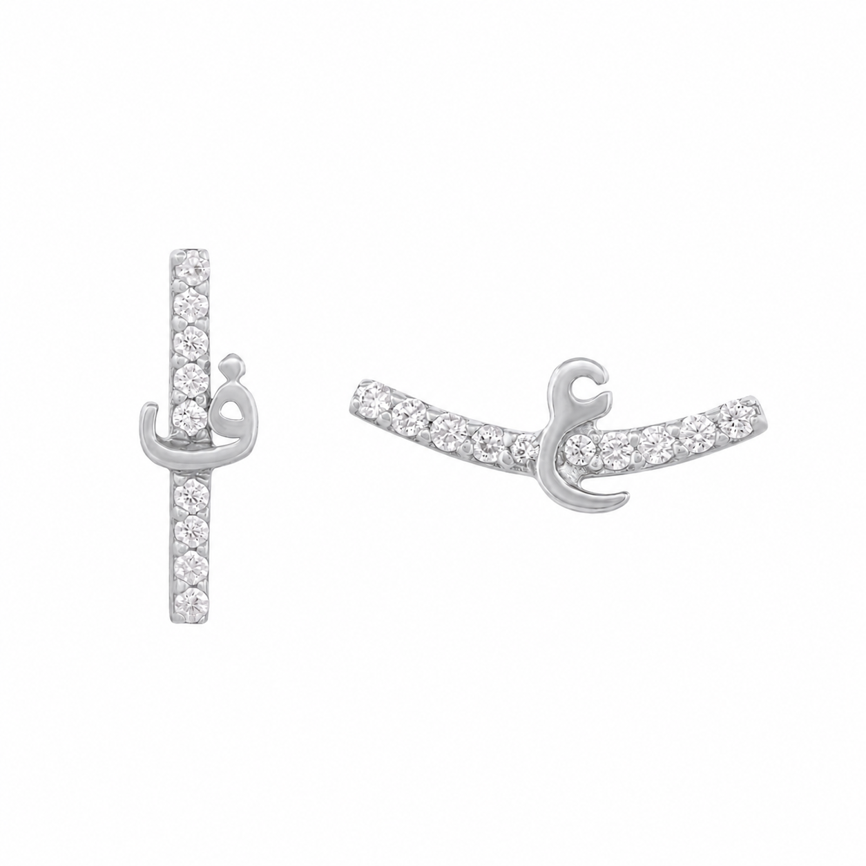 Sparkling Letter studs
