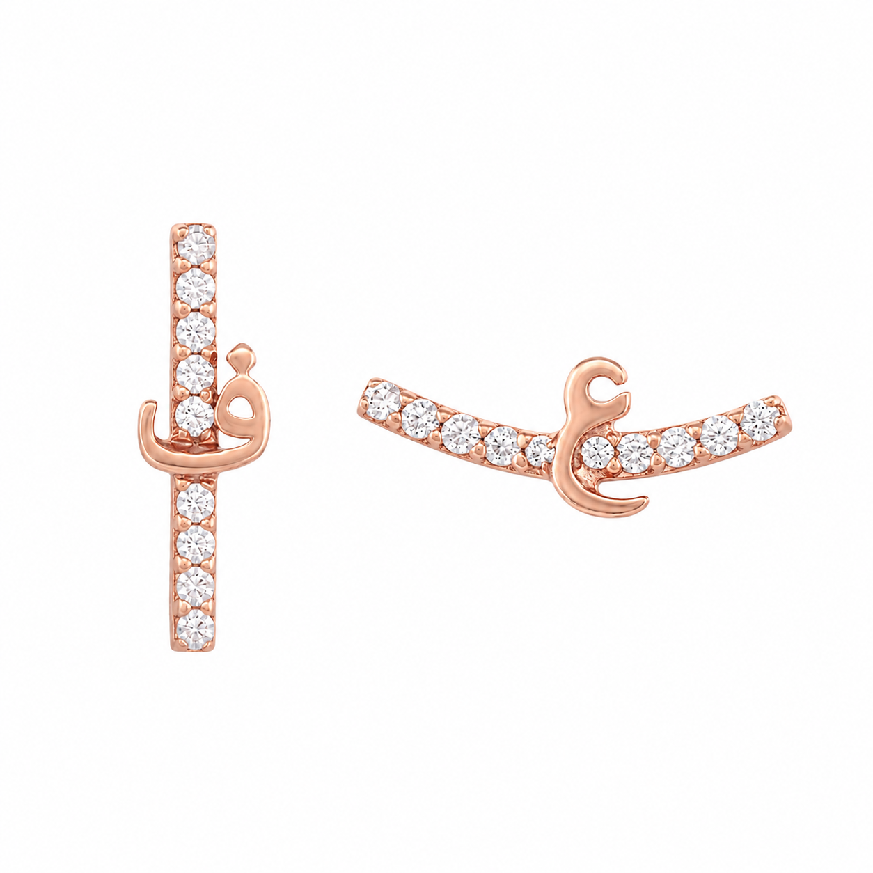 Sparkling Letter studs