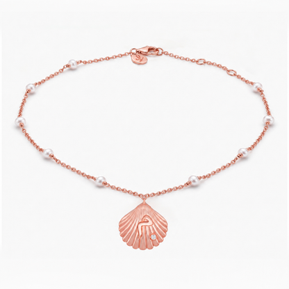 Shell pearl anklet
