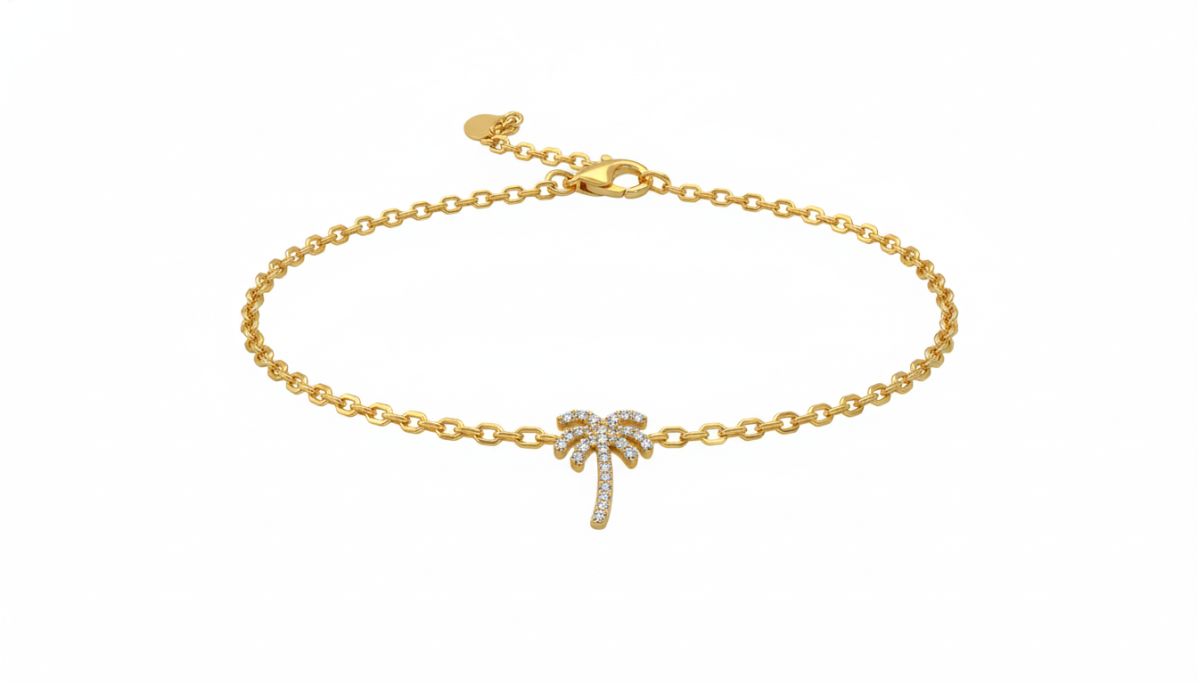 Palm Tree Anklet