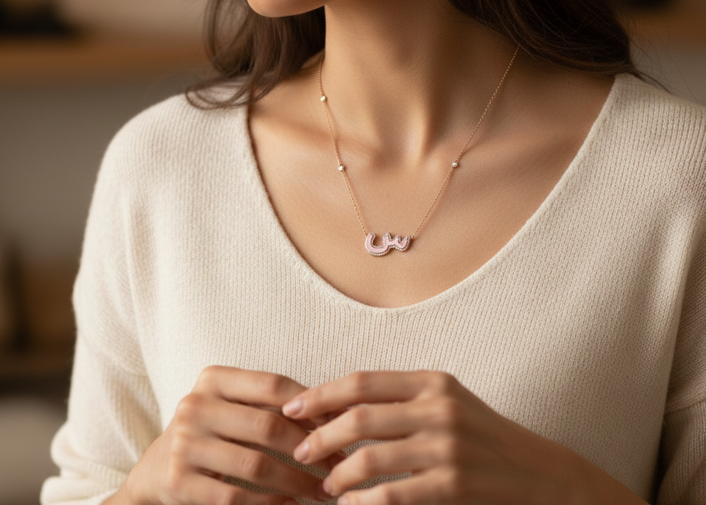 Shimmer Letter Necklace