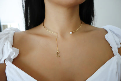 Hanging Letter Choker