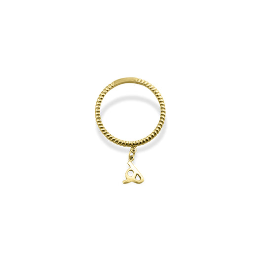 Twist Letter Ring